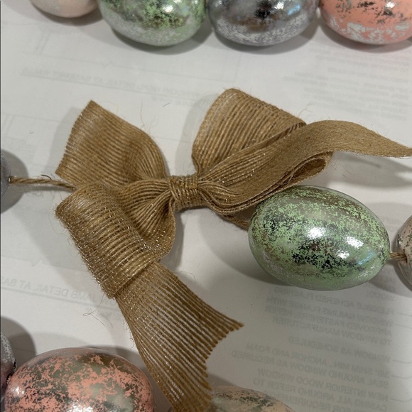 Colorful Easter Egg Garland with Bows - Picture 5 of 12